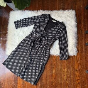 Y2K Charme Hearts Black & White Polka Dot Dress USA